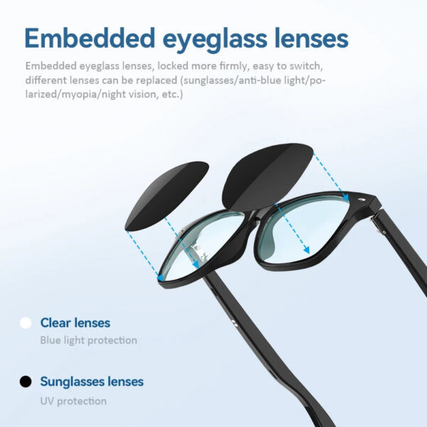 ece5c9854296dc5f G05 Bluetooth Smart Glasses Wireless Sunglasses Open Ear Headsets Waterproof Hands-Free Calling Sunglasses For Xiaomi Men Women