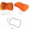 Compression Inflatable Camping Pillow, 19.2 "L Inflatable Pillow, Camping Inflatable Pillow, Camping Sleeping Inflatable Pillow (Orange)
