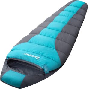 Bessport Schlafsack Outdoor Mumienschlafsack 3 Saison Klein und Ultraleicht Erwachsene Schlafsack Warm Wasserabweisend für Camping Schlafsack Trekking