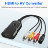 TO AV/RCA CVBS Mini Adapter HDMI2AV HDMI AV (CVBS) for PS3/PC/VCR/NTSC