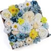 Serra Flora Artificial Christmas Flowers Greenery Combo Box Set Faux Flowers Bulk Flower Leaf with Stems for DIY Tree Ornaments Xmas Wreath Floral Arrangements Centerpieces