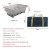 ed562ebf3310dc6a 304 Stainless Steel Grill Portable Outdoor IGT Table Folding Firewood Barbecue Camping Stove