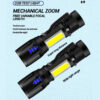 ed5cfb11789259dd Mini Torch LED Rechargeable Portable USB Charging Flashlight High Power Bank Camping Waterproof Long Range Lantern