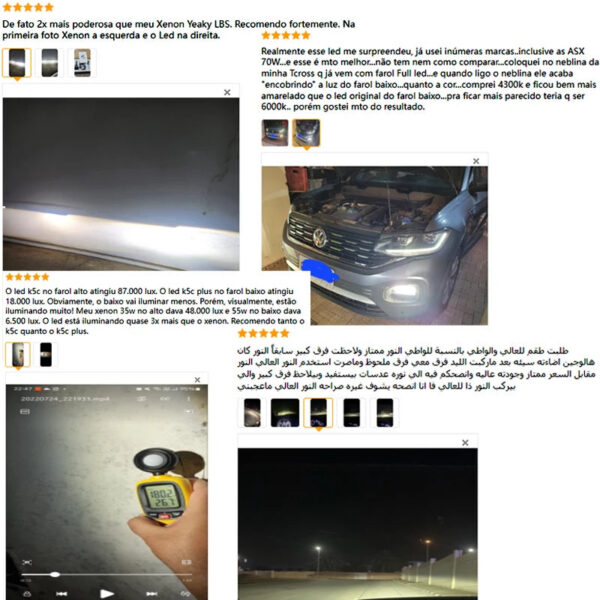 ed5da4b9c8748e7f DAWNKNIGHT K5C PLUS 140W H7 Canbus Led Bulbs 4300K LED H4 H11 HB3 9005 HB4 9006 K6C Led Double Copper Tube Fog Light 12V 2PCS