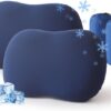Camping Pillow for Sleeping, Memory Foam Travel Pillow, Cooling Small Pillow for Camp,Backpacking,Trip,Breathable & Waterproof Cover (1, Blue)