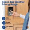 ed873e8a22e41b91 Smart Lock with password, Keyless Entry Door Lock with Touchscreen Keypads, Easy to Install, App Unlock, 50 User Codes