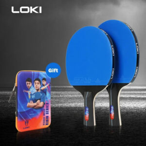 ed9366816bf22dac LOKI K5000 Table Tennis Racket Set 1pc/2pcs Home Entertainment Ping Pong Rackets with Blue Color Ping Pong Rubber