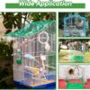 ed939c070bee5931 Bird Water Dispenser for Cage, 4pcs Bird Water Bowl 140ml Automatic No Mess Gravity Feeder Bird Watering Supplies for Pet Parrot, Parakeets, Cockatiel, Budgie Lovebirds and Other Birds