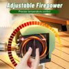 ed95a8d73030c2fe Orifesio Foldable Camping Stove, 2600W Portable Butane Stove with Windshield and Storage Bag, Ideal for Camping, Picnic, Hiking, Home, Travel