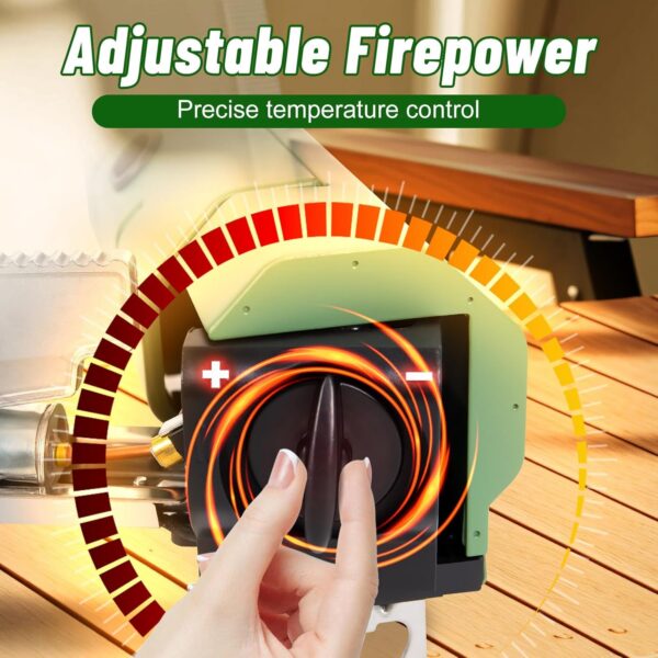 ed95a8d73030c2fe Orifesio Foldable Camping Stove, 2600W Portable Butane Stove with Windshield and Storage Bag, Ideal for Camping, Picnic, Hiking, Home, Travel