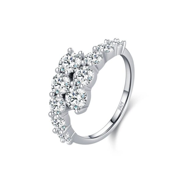 ed9abbc0e55ed9eb MODIAN 925 Sterling Silver Classic Luxury Round CZ Eternity Band Rings For Women Wedding Engagement Statement Jewelry Gift