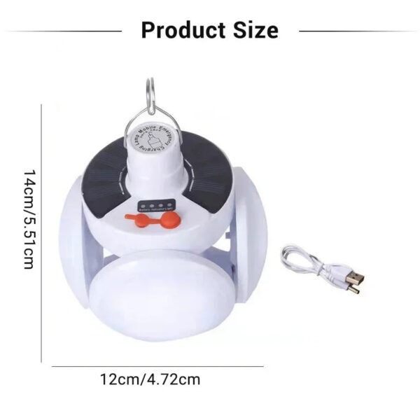 edb16ee1184430d6 LED Camping Lantern 4500mAh Solar Hanging Night Lamp 1000LM Folding 90 Rotating Base USB Charging IPX4 Waterproof for Fishing