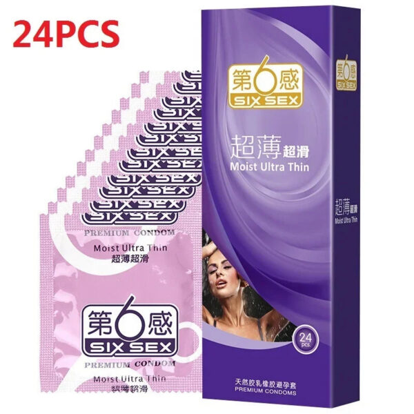 edc2cf8750f61ed4 24/30pcs Super Ultra Thin Condoms Intimate Good Sex Products Condone Sex Product Natural Latex Penis Sleeve Long-lasting for Men