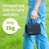 9000W Gaskocher Camping, Winddichter Campingkocher Outdoor Tragbarer Edelstahl Gaskocher für MFS-1a Butan Kartuschen, für Hiking Trekking Picknick, mit Tragekoffer