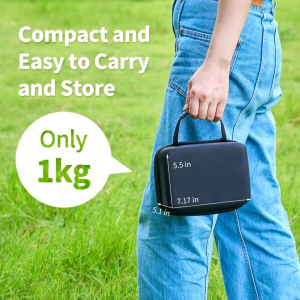 9000W Gaskocher Camping, Winddichter Campingkocher Outdoor Tragbarer Edelstahl Gaskocher für MFS-1a Butan Kartuschen, für Hiking Trekking Picknick, mit Tragekoffer