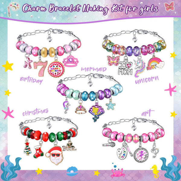 edd43a4f07f8c6ee Mermaid Jewelry Product Making DIY Art Craft Set Toy Age 5 6 7 8 9 10 11 12 Year Old Girl Child Creative Birthday Gift