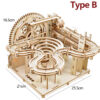 3d Wooden Puzzle Building Model Kits Marble Runs nical Puzzles Selssembly Toy STEAM Educational Toys for Kids Adult Gift