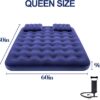 DIMAR GARDEN Queen Size Camping Air Mattress Inflatable Bed with Pillow,Include Hand Pump