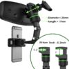Rearview Holder, 360° Rotatable and Retractable Car Phone Mount, Multifunctional Rear View Mirror Holder for All Ca