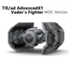 ee186f4d0f3ce4f4 NEW 453Pcs MOC Spaceship TIE/ad Advanced x1 Vader's Fighters Building Blocks Modified from Tie Bomber Bricks Model DIY Toys Gift