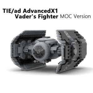 ee186f4d0f3ce4f4 NEW 453Pcs MOC Spaceship TIE/ad Advanced x1 Vader's Fighters Building Blocks Modified from Tie Bomber Bricks Model DIY Toys Gift
