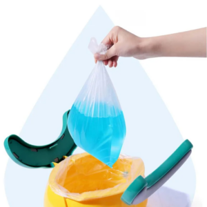ee3b4e27436a6dc4 Toilet Portable Travel Baby Foldable Kids Potty Training Seat Easy to Clean With Storage Bag and 20 Garbage Bags