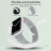 Marge Plus for Apple Watch Band Series Ultra 8 7 6 5 4 3 2 1 SE 38mm 40mm 41mm 42mm 44mm 45mm 49mm Women and Men, Stainless Steel Mesh Loop Magnetic Clasp Replacement for iWatch Bands