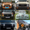 ee4a3aab80264097 7" Car Led Headlight For Lada Niva 4x4 7inch H4 Led Headlights Angel Eyes For Jeep Wrangler OffRoad 4x4 Suzuki Samurai Toyota