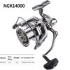 NHUE Big Spinning 8000 9000 10000 12000 14000 Drag 20KG Powerful Reel Saltwater Fresh Water Fishing Pesca