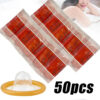 10/30/50pcs Condom 52mm Ultra Thin Cock Penis Sleeve Natural Latex Lubrication Contraception Supplies Adults Safer Sex Products