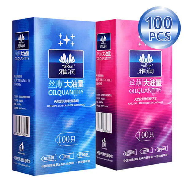 ee78bd3afd01c54b Quality Condoms 100Pcs/Lot Natural Latex Smooth Lubricated Oil Penis Sleeve Contraception Condones for Men Sex Toys Sex Products