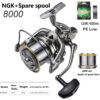 ee7d97ecb9800245 LINNHUE Big Spinning Fishing Reel 8000-14000 9000 10000 12000 Max Drag 20KG Sea Reel Free Line Saltwater Freshwater Fish Pesca