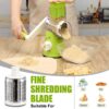YNNICO Rotary Grater - Manual Mandoline Non-slip Suction Base, Vegetable Slicer
