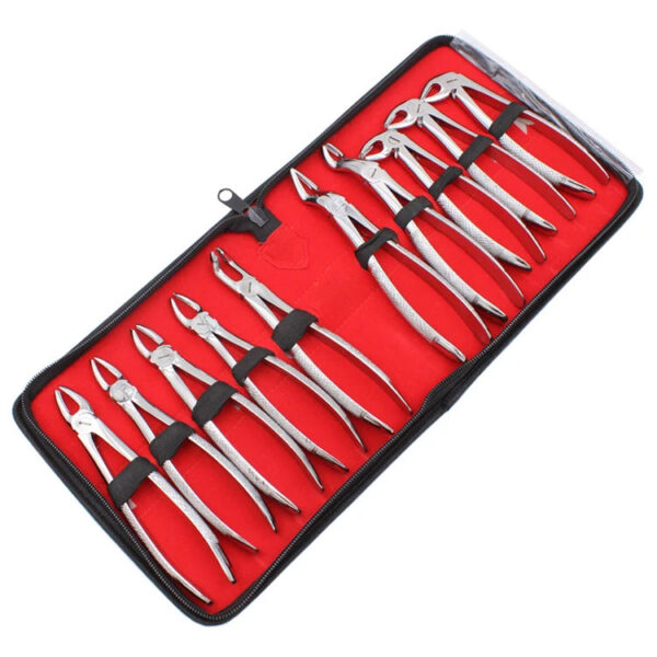 Adult Tooth Extracting Forceps 10pcs/set , Children Teeth Extraction Forcep 7pcs/set, Surgical Dental tools Dentistry Tool
