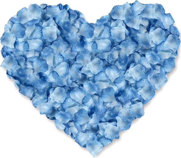 1000 Pcs Artificial Silk Rose Petals Decoration Wedding Party Turquoise Blue