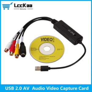 eebcf4f21d7410e6 LccKaa AV RCA to USB 2.0 cable adapter converter Audio Video Capture Card Adapter PC CableS For TV DVD VHS capture device