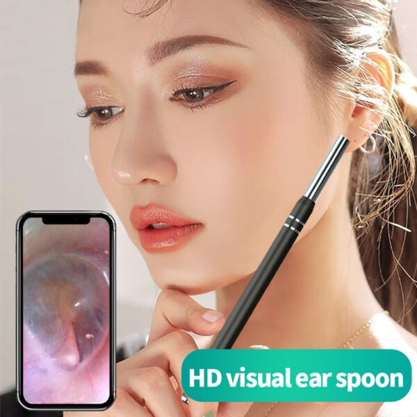 Smart Cleaner Endoscope Spoon Camera Ear Picker Cleaning Wax Removal Visual Earpick Wifi Mouth Nose Otoscope Support Android