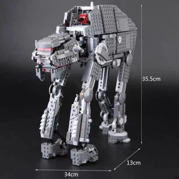eed805c058921423 HOT 1376PCS Star Space Movie Heavy Model Assault Walker creative Compatible with 75189 DIY TOY For Children Birthday