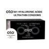 OLO ULTRA THIN CONDOM 0.01 Feeling Penis Sleeve Hyaluronic Acids Rubber latex Ejaculation Delay dotted Condoms intimate sex toy