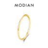 eeea1f5ed29692f4 MODIAN 925 Sterling Silver Minimalist Thin Stackable Fashion Rings Classic Gold Color Fine Jewelry For Women Girl Party Gifts