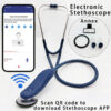 New Electronic Medical Bluetooth Digital Intelligent Stethoscope Doctor Nurse History Record Storage Multi-user estetoscópio