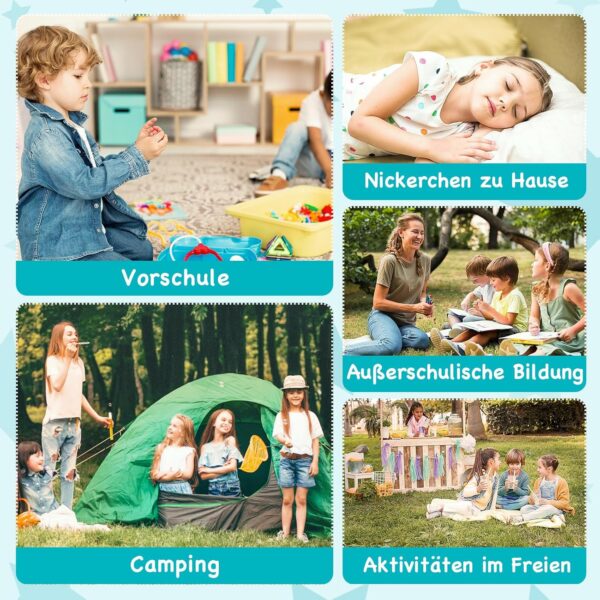 ef094873ac75c753 KingCamp Kinderschlafsack Schlafsack Winter Warmer Deckenschlafsack 3-4 Jahreszeiten für Kinder beim Camping Trekking 170 x 70 cm Komfort: 7°C 1.4 KG