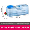 ef13c073a69f7f1c 5.5L/10L Capacity Outdoor Bucket Portable Container with Faucet Driving Water Tank Picnic Camping Accsesorios