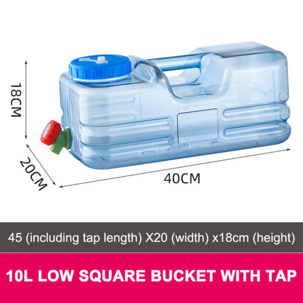 ef13c073a69f7f1c 5.5L/10L Capacity Outdoor Bucket Portable Container with Faucet Driving Water Tank Picnic Camping Accsesorios