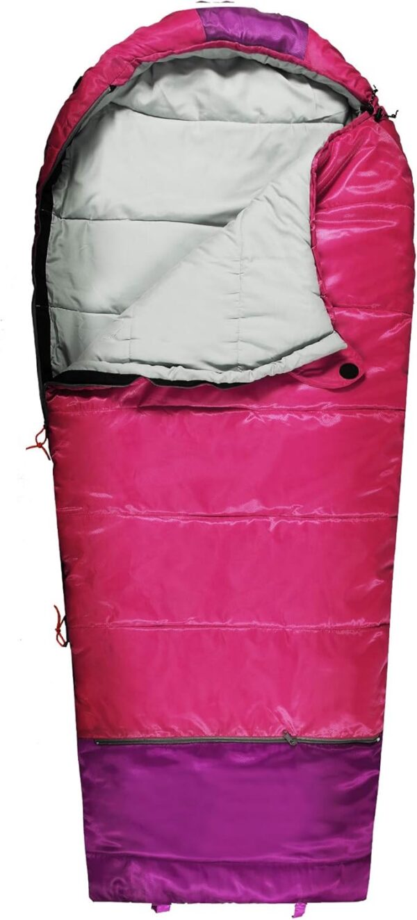 REDCAMP Kids Sleeping Bag, 3-4 Season Childrens Sleeping Bags for Warm or Cold Weather, Ideal for Camping, Hiking, Backpacking, Traveling, Outdoors