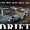ef212a4556b0bb54 2.4G RC Drift 1/43 4WD Remote Control High Speed Four Wheel Drive Radio Controlled Mini Racing Car Model Boy Toy Gift