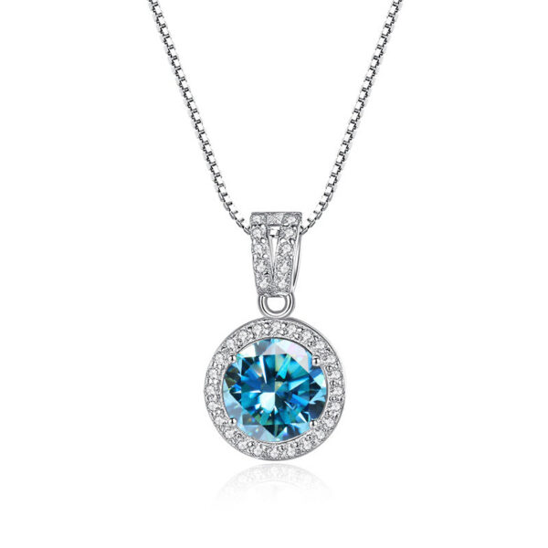 ef25930b51e4ebf0 Butterflykiss 1Carat Moissanite Diamond Pendant Necklaces For Women Sterling Sier Chain Iced Bling Wedding Jewelry
