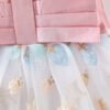 Summer Baby Girl Sling Mesh Dress Toddler Birthday Party Princess Flower Children Clothes 0 To 3 Years Old Wedding Kids Costume