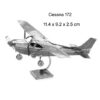 3D Metal Military J-20 J-10B SU-34 KA-50 Fighter UFO RAH-66 Helicopter DIY Handmade Assemble Model Jigsaw Puzzles