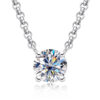 AnuJewel D Color 1ct 2ct 3ct Moissanite Diamond Gold Plated Pendant Necklace For Women Anniversary Gifts Wholesale